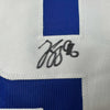 Autographed/Signed Andrei Kuzmenko Vancouver Blue Hockey Jersey PSA/DNA COA