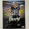 Autographed/Signed Maxx Crosby Las Vegas Oakland Raiders 8x10 Football Photo Beckett BAS COA