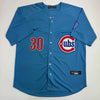 Autographed/Signed Kyle Tucker Chicago Blue Baseball Jersey Beckett BAS COA by Hall of Fame Sports Memorabilia