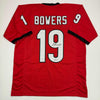 Autographed/Signed Brock Bowers Georgia Red College Football Jersey Beckett BAS COA