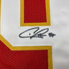 Autographed/Signed Chris Jones Kansas City Red Football Jersey JSA COA