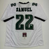 Autographed/Signed Asante Samuel Sr. 4x Pro Bowl Philadelphia White Football Jersey JSA COA