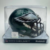 Autographed/Signed Quinyon Mitchell Philadelphia Eagles Green Mini Football Helmet JSA COA by Hall of Fame Sports Memorabilia