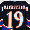 Autographed/Signed Nicklas Backstrom Washington Black Retro Hockey Jersey JSA COA