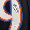 Framed Autographed/Signed Nicklas Backstrom 35x39 Washington Black Retro Hockey Jersey JSA COA by Hall of Fame Sports Memorabilia