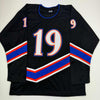 Autographed/Signed Nicklas Backstrom Washington Black Retro Hockey Jersey JSA COA