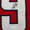 Framed Autographed/Signed Nicklas Backstrom 35x39 Washington Red Hockey Jersey JSA COA by Hall of Fame Sports Memorabilia