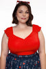 Isabel Top in Red by Retrolicious