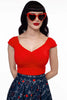 Isabel Top in Red by Retrolicious