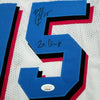 Framed Autographed/Signed Mario Chalmers 35x39 Miami Vice White Basketball Jersey JSA COA by Hall of Fame Sports Memorabilia
