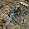 Handmade Frogman Dive Knife Damascus Fixed Blade Diving & Utility Knife by JW SteelCrafts