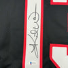 Autographed/Signed Kurt Warner Arizona Black Football Jersey Beckett BAS COA