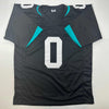Autographed/Signed Calvin Ridley Jacksonville Black Football Jersey Beckett BAS COA