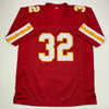 Autographed/Signed Marcus Allen Kansas City Red Football Jersey Beckett BAS COA