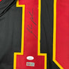 Framed Autographed/Signed Isiah Pacheco 35x39 Kansas City Black Football Jersey JSA COA