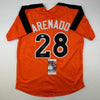 Autographed/Signed Nolan Arenado 2017 All-Star Game Orange Baseball Jersey JSA COA