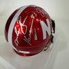 Autographed/Signed Johnny Rodgers, Mike Rozier, Eric Crouch Nebraska Cornhuskers Heisman Trophy Winners Red Flash Alternate Mini College Football Helmet JSA COA