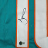 Autographed/Signed Tyreek Hill Miami Teal Football Jersey Beckett BAS COA by Hall of Fame Sports Memorabilia