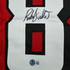 Framed Autographed/Signed Roddy White 35x39 Atlanta Red Football Jersey Beckett BAS COA by Hall of Fame Sports Memorabilia