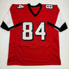 Autographed/Signed Roddy White Atlanta Red Football Jersey Beckett BAS COA by Hall of Fame Sports Memorabilia