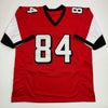 Autographed/Signed Roddy White Atlanta Red Football Jersey Beckett BAS COA