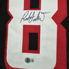 Framed Autographed/Signed Roddy White 35x39 Atlanta Black Football Jersey Beckett BAS COA by Hall of Fame Sports Memorabilia