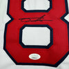 Framed Autographed/Signed Tanner Houck 35x39 Boston White Baseball Jersey JSA COA by Hall of Fame Sports Memorabilia