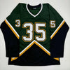 Autographed/Signed Marty Turco Dallas Green Hockey Jersey JSA COA