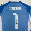 Autographed/Signed Thibaut Courtois Real Madrid Blue Soccer Jersey Beckett BAS COA by Hall of Fame Sports Memorabilia