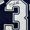 Autographed/Signed Brock Marion Dallas Blue Football Jersey JSA COA