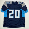 Autographed/Signed Tony Pollard Tennessee Blue Football Jersey Beckett BAS COA