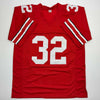 Autographed/Signed TreVeyon Henderson Ohio State Red College Football Jersey Beckett BAS COA