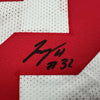 Autographed/Signed TreVeyon Henderson Ohio State White College Football Jersey Beckett BAS COA