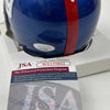 Autographed/Signed Lawrence Taylor New York Giants Mini Football Helmet JSA COA