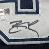 Autographed/Signed Brandin Cooks Dallas Blue Football Jersey JSA COA
