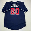 Autographed/Signed Marcell Ozuna Atlanta Blue Baseball Jersey Beckett BAS COA by Hall of Fame Sports Memorabilia