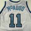 Autographed/Signed Bob McAdoo HOF 2000 Buffalo White Basketball Jersey Beckett BAS COA