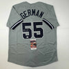 Autographed/Signed Domingo German New York Grey Baseball Jersey JSA COA by Hall of Fame Sports Memorabilia