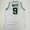 Autographed/Signed Derrick White Boston White Basketball Jersey Beckett BAS COA by Hall of Fame Sports Memorabilia