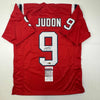 Autographed/Signed Matthew Judon New England Red Football Jersey JSA COA