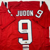Autographed/Signed Matthew Judon New England Red Football Jersey JSA COA