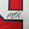 Autographed/Signed Matthew Judon New England Red Football Jersey JSA COA