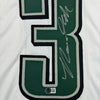 Autographed/Signed Nolan Smith Jr. Philadelphia White Football Jersey Beckett BAS COA