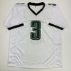 Autographed/Signed Nolan Smith Jr. Philadelphia White Football Jersey Beckett BAS COA