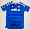 Autographed/Signed Fernando Torres Chelsea FC Blue Soccer Futbol Jersey Beckett BAS COA