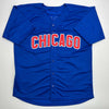 Autographed/Signed Joe Maddon Chicago Blue Baseball Jersey JSA COA