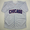 Autographed/Signed Joe Maddon Chicago Pinstripe Baseball Jersey JSA COA