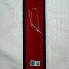 Autographed/Signed Stefon Diggs Houston White Football Jersey Beckett BAS COA