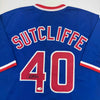 Autographed/Signed Rick Sutcliffe Chicago Blue Baseball Jersey Beckett BAS COA by Hall of Fame Sports Memorabilia