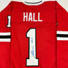 Autographed/Signed Glenn Hall Chicago Red Hockey Jersey JSA COA by Hall of Fame Sports Memorabilia